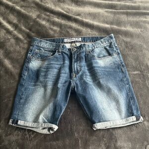 Express Men's Blue Denim Jean Shorts